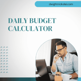 Daily budget calculator tool for advertising campaign pacing