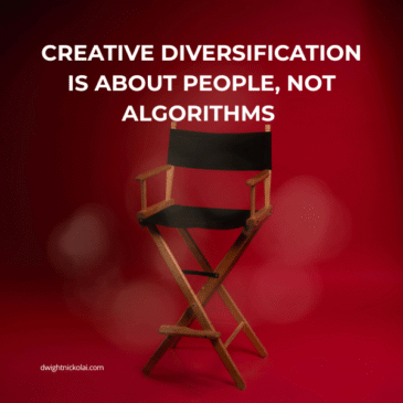 Creative Diversification Is About Humans, Not Algorithms